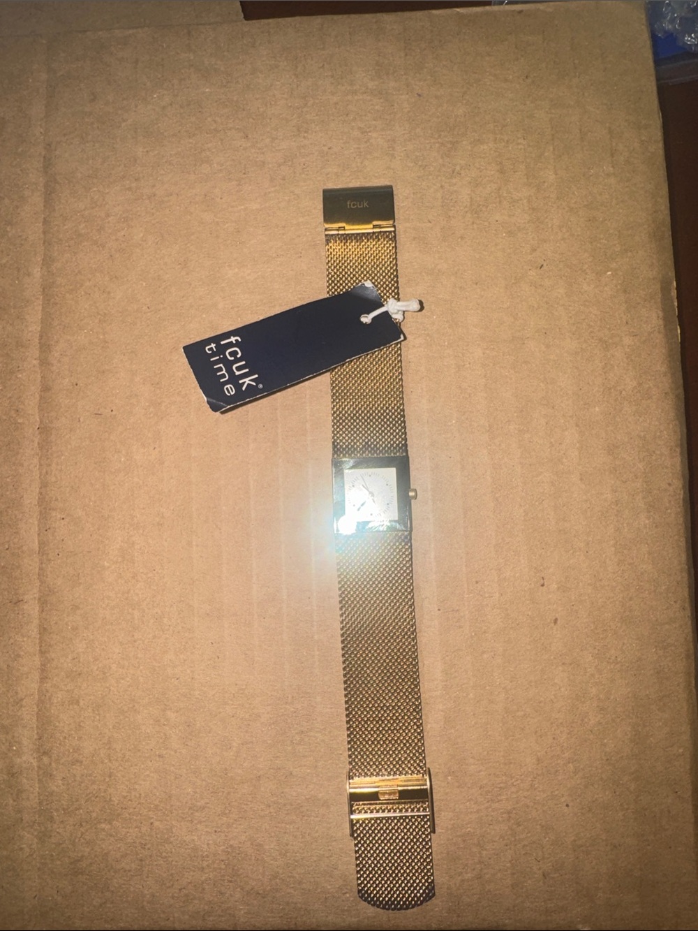 Women's Gold Mesh Bracelet Watch